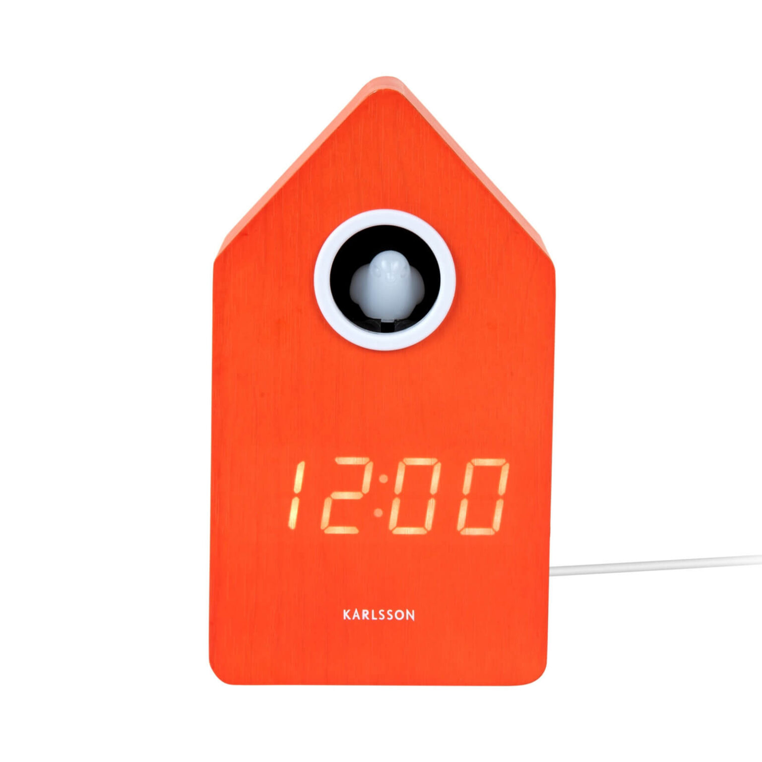 Ρολόι Ξυπνητήρι Cuckoo LED Orange - Image 3