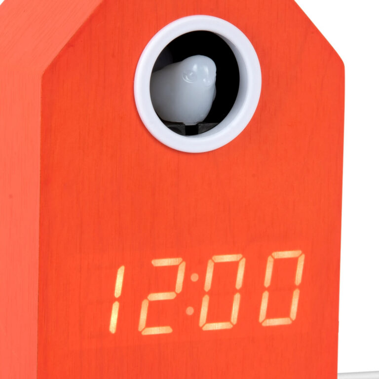 Ρολόι Ξυπνητήρι Cuckoo LED Orange - Image 4