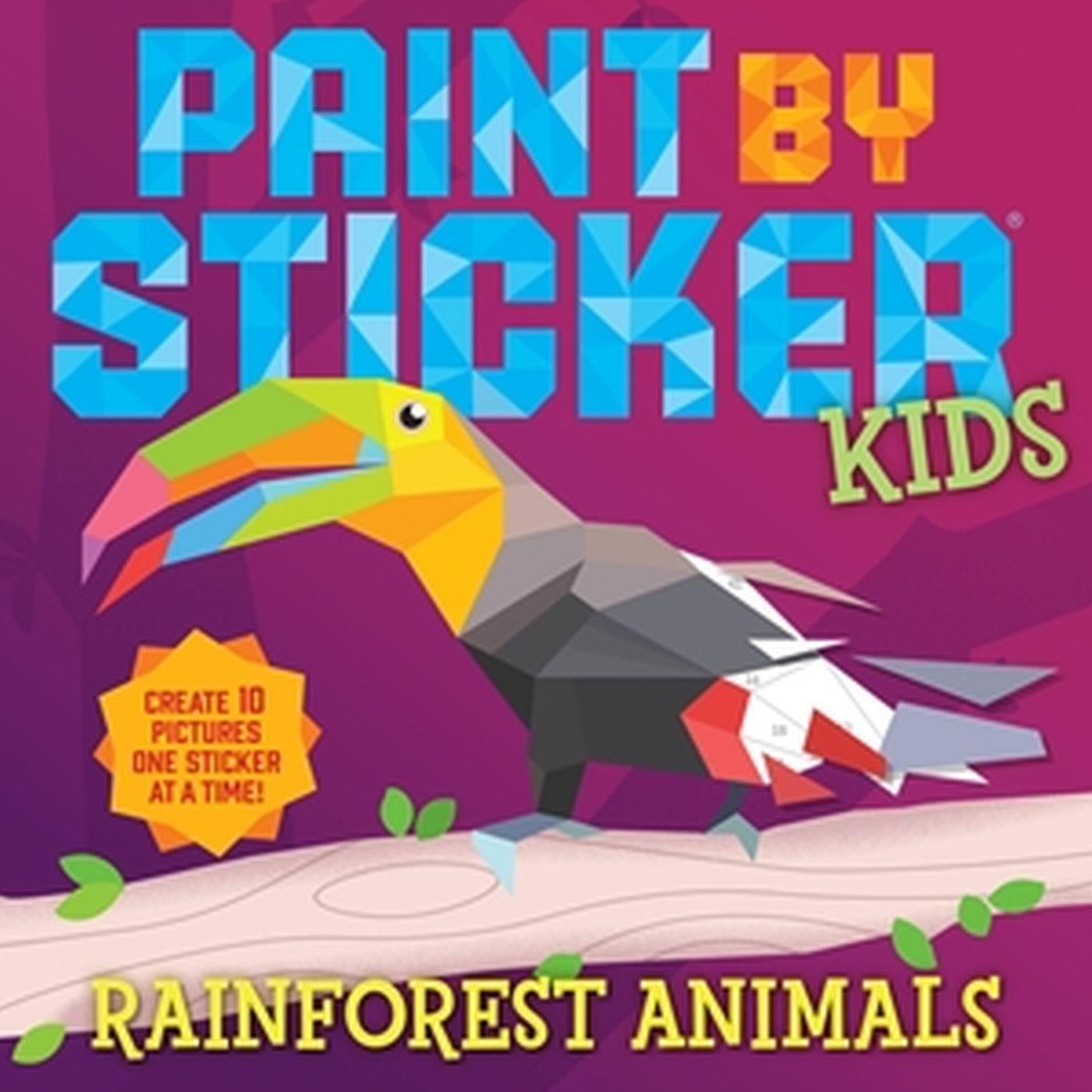 Rainforest Animals Paint By Sticker Hobby Book