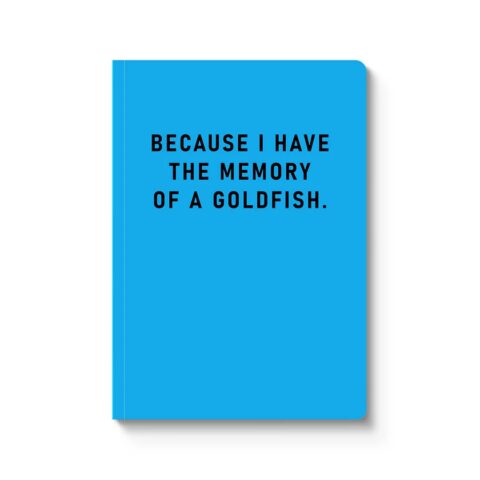 Memory Of A Goldfish Notebook Ohh Deer