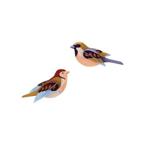 Sparrows Garden Birds Διακόσμηση Τοίχου