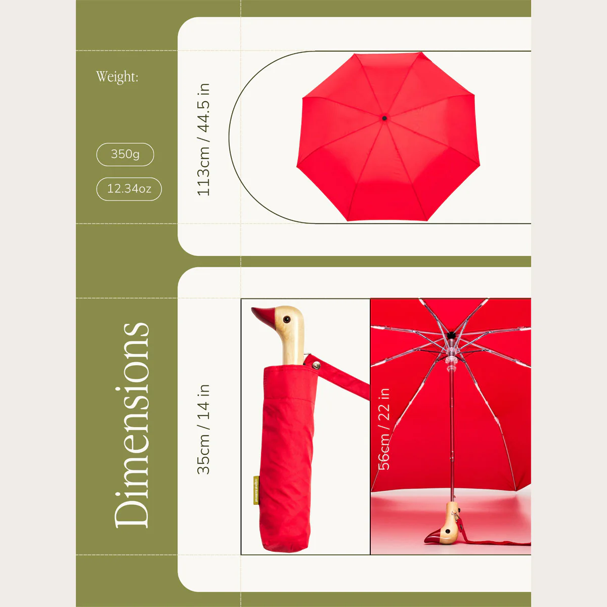Chilli Red Umbrella - Image 3