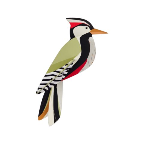 Woodpecker Garden Birds Διακόσμηση Τοίχου