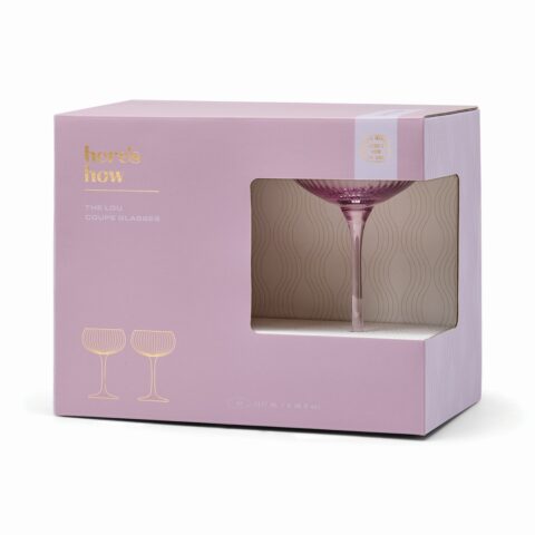 The Lou Coupe Glass Σετ των 2 Lilac